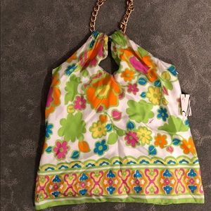 Milly top with chain neck